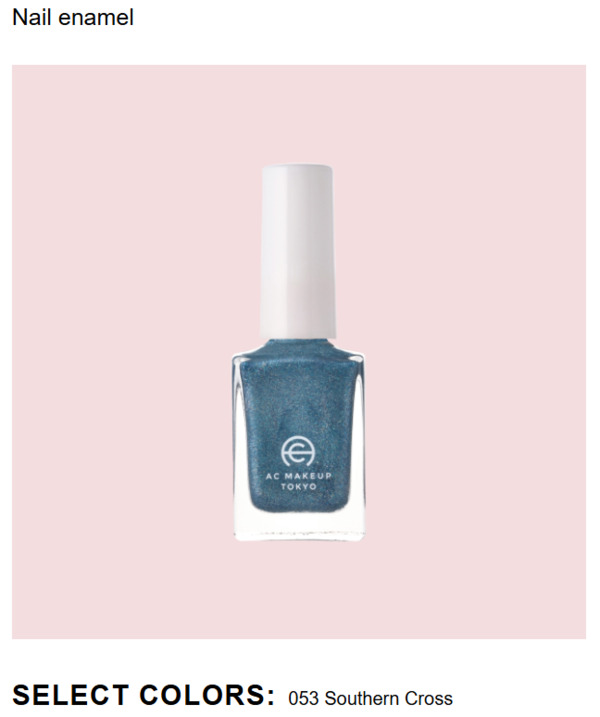 Nail polish swatch / manicure of shade AC Makeup Tokyo Southern Cross