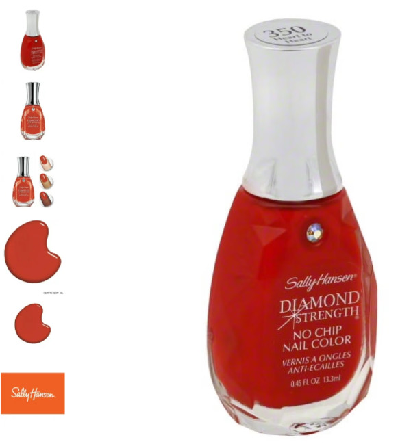 Nail polish swatch / manicure of shade Sally Hansen Heart to Heart