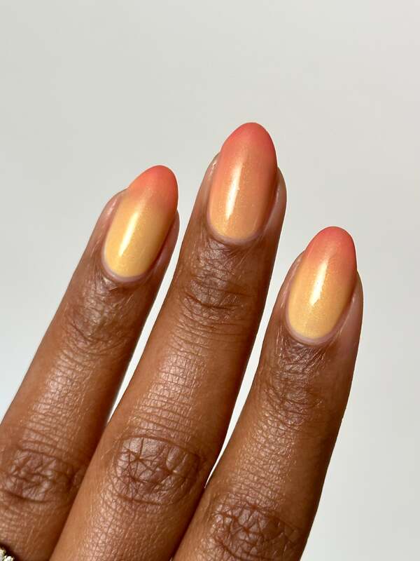 Nail polish swatch / manicure of shade Death Valley Nails Blushing