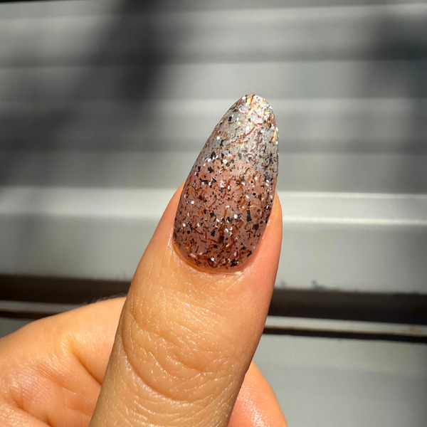 Nail polish swatch / manicure of shade Death Valley Nails Wild Rice