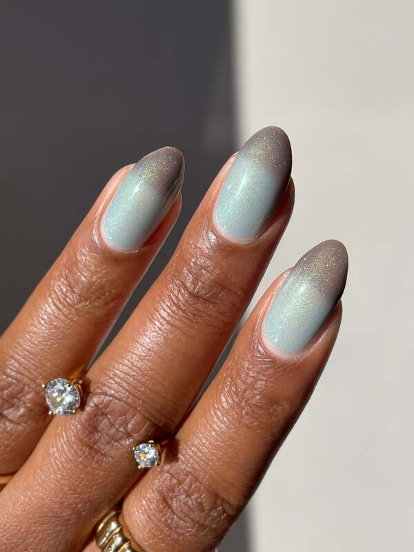 Nail polish swatch / manicure of shade Death Valley Nails Mourning Dove