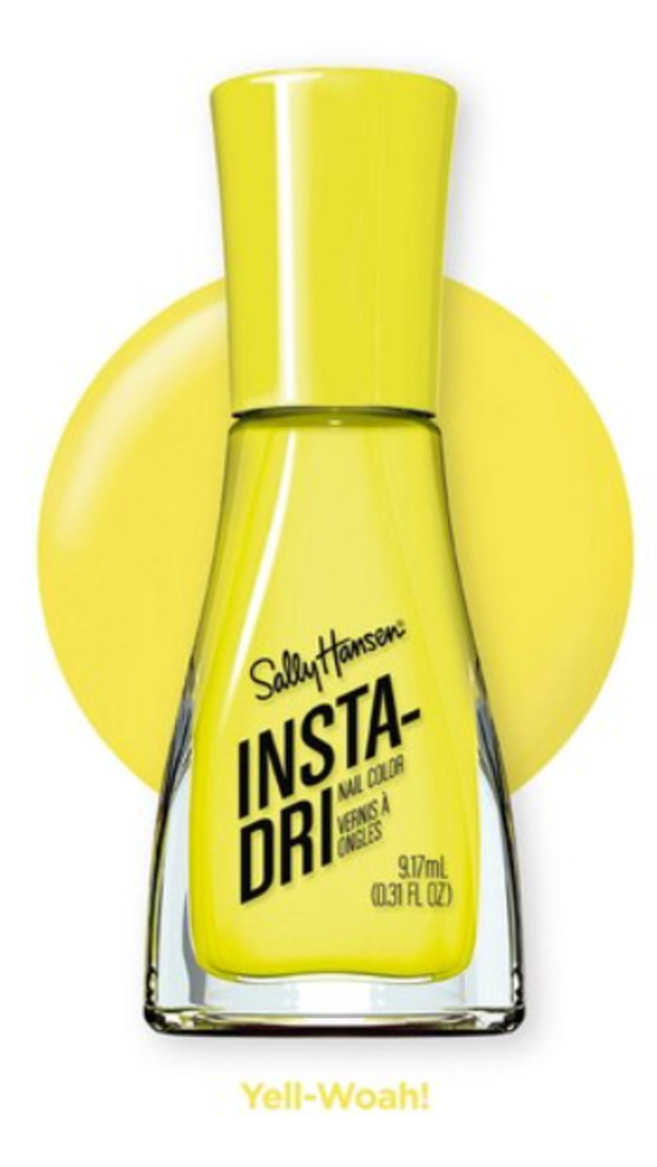 Nail polish swatch / manicure of shade Sally Hansen Insta-Dri Yell-Whoa!