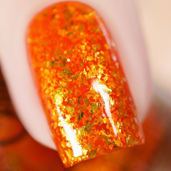 Nail polish swatch / manicure of shade Chamaeleon Nails Pumpkin Fields