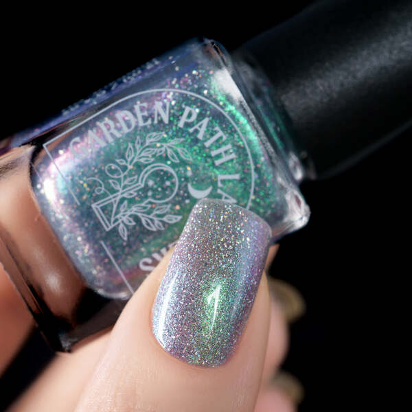 Nail polish swatch / manicure of shade Garden Path Lacquers Nightfall