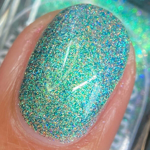 Nail polish swatch / manicure of shade Garden Path Lacquers Garden of Glass