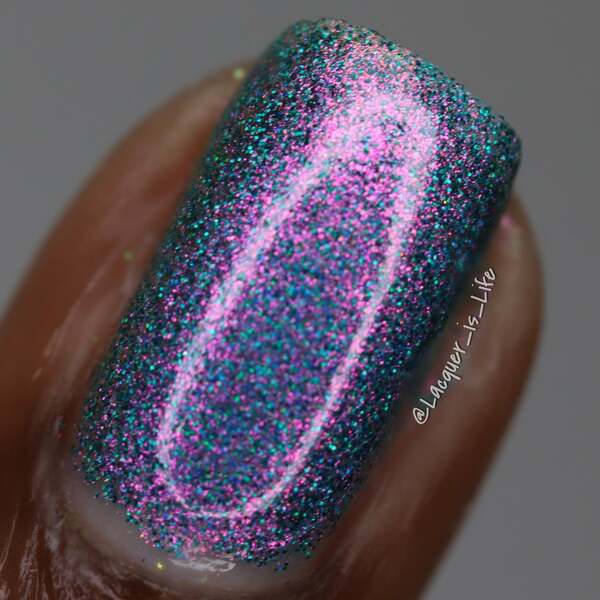 Nail polish swatch / manicure of shade Garden Path Lacquers Decade of Decadence