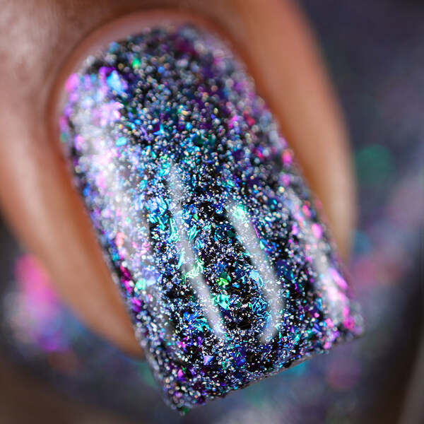 Nail polish swatch / manicure of shade Garden Path Lacquers Deep Field