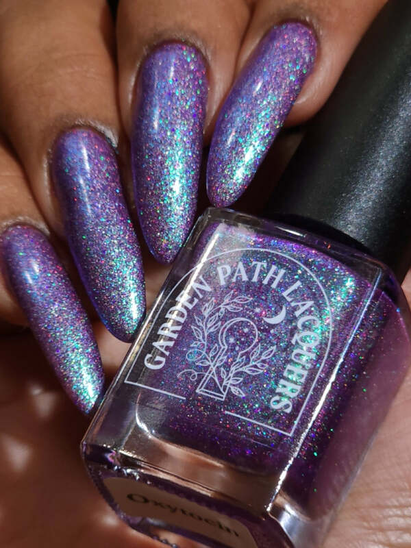 Nail polish swatch / manicure of shade Garden Path Lacquers Oxytocin