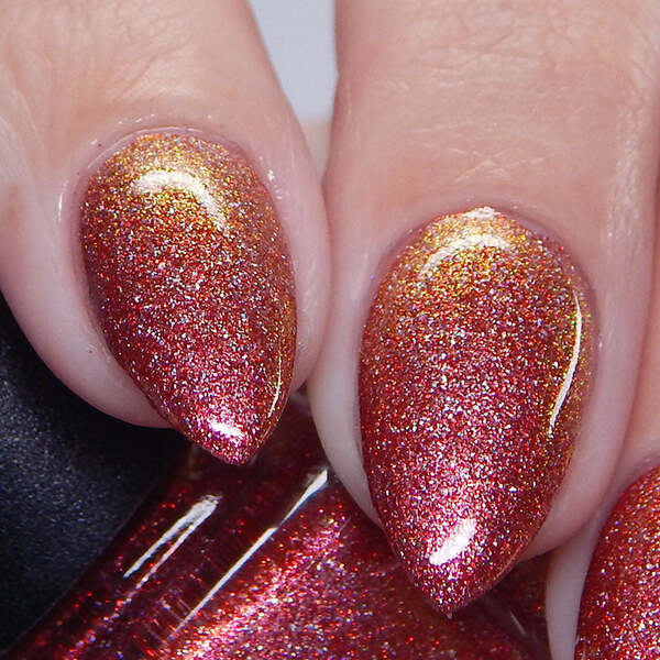 Nail polish swatch / manicure of shade Garden Path Lacquers Serotonin