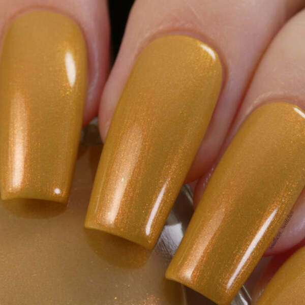 Nail polish swatch / manicure of shade Night Owl Lacquer Lost in the Corn Maze