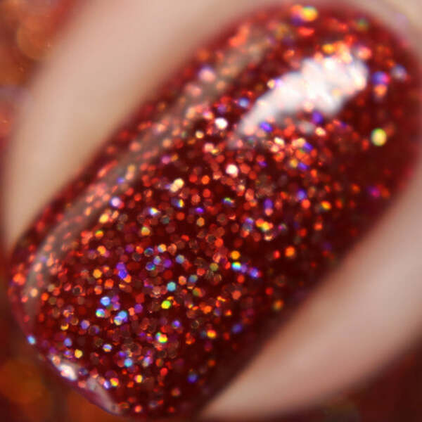 Nail polish swatch / manicure of shade Night Owl Lacquer Autumn's Splendor