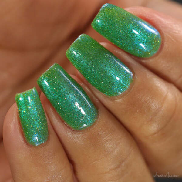 Nail polish swatch / manicure of shade Night Owl Lacquer Just West of Weird