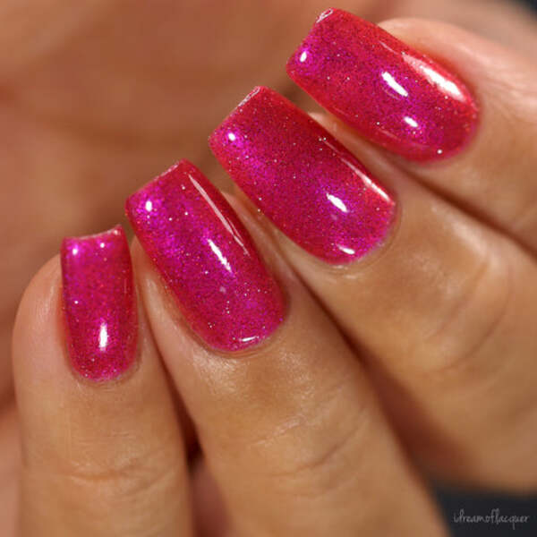 Nail polish swatch / manicure of shade Night Owl Lacquer Just North of Normal