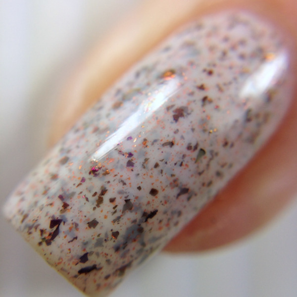 Nail polish swatch / manicure of shade Night Owl Lacquer Every Leaf Speaks Bliss To Me