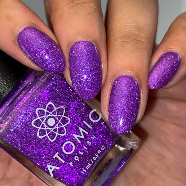 Nail polish swatch / manicure of shade Atomic Polish Ethanol