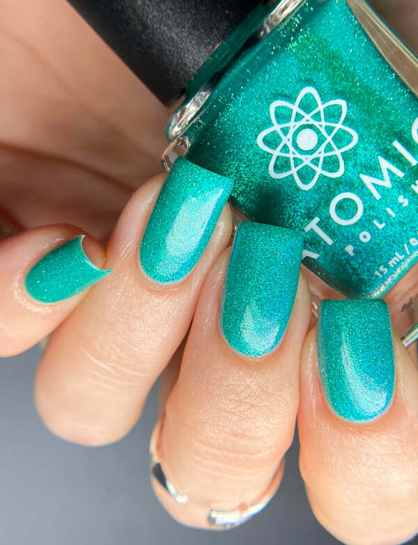 Nail polish swatch / manicure of shade Atomic Polish Camphor