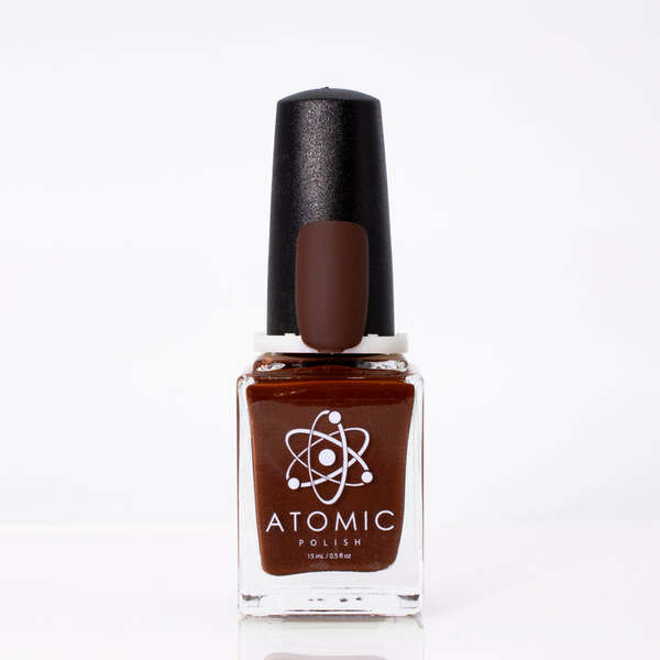 Nail polish swatch / manicure of shade Atomic Polish Eggplant