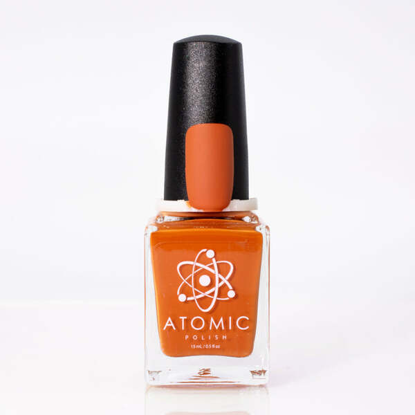 Nail polish swatch / manicure of shade Atomic Polish Pumpkin