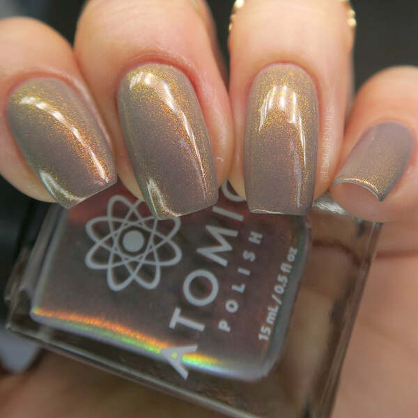 Nail polish swatch / manicure of shade Atomic Polish Maple
