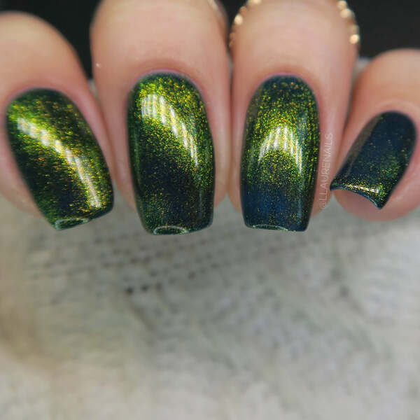 Nail polish swatch / manicure of shade Atomic Polish Juniper