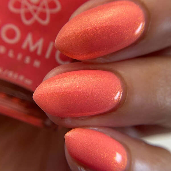 Nail polish swatch / manicure of shade Atomic Polish Flerovium (Fl)