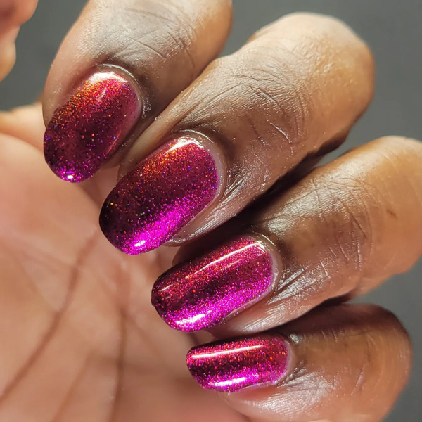 Nail polish swatch / manicure of shade Lemming Lacquer The Plastic Queen