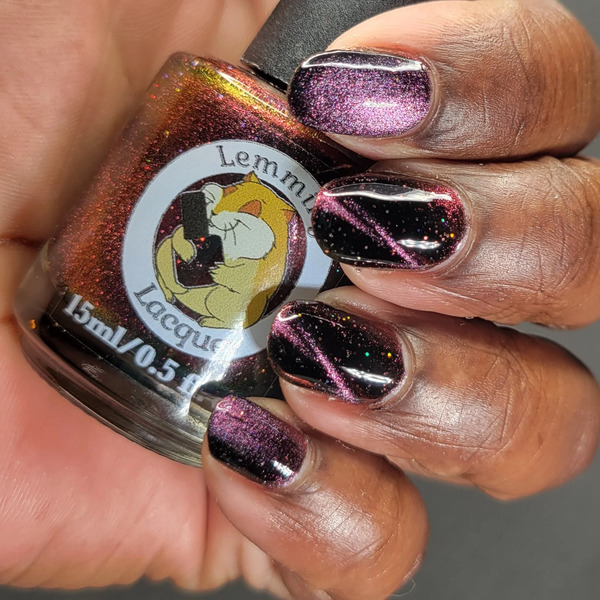 Nail polish swatch / manicure of shade Lemming Lacquer The Rebel