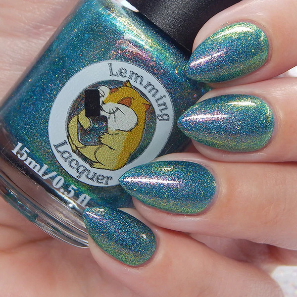 Nail polish swatch / manicure of shade Lemming Lacquer Julia the God-Touched