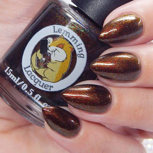 Nail polish swatch / manicure of shade Lemming Lacquer Quentin the Fool