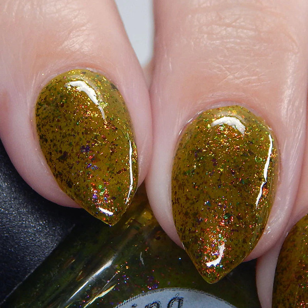 Nail polish swatch / manicure of shade Lemming Lacquer I'm the Ghost With the Most, Babe