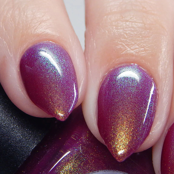 Nail polish swatch / manicure of shade Lemming Lacquer Never Trust the Living