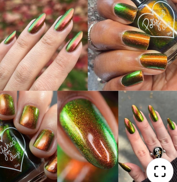 Nail polish swatch / manicure of shade Polished for Days Seasons Change and So Do We