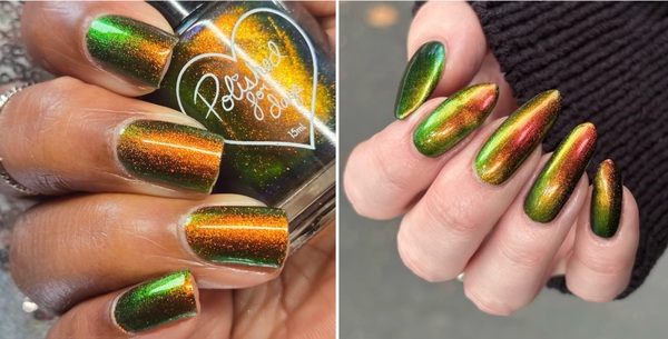 Nail polish swatch / manicure of shade Polished for Days Seasons Change and So Do We