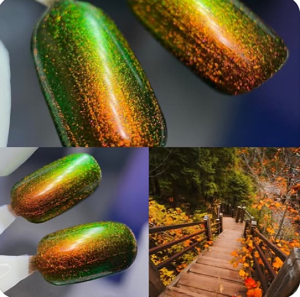 Nail polish swatch / manicure of shade Polished for Days Seasons Change and So Do We