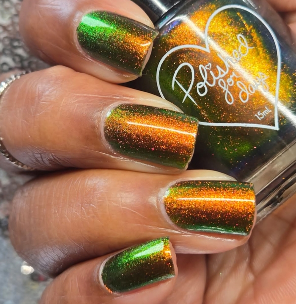Nail polish swatch / manicure of shade Polished for Days Seasons Change and So Do We