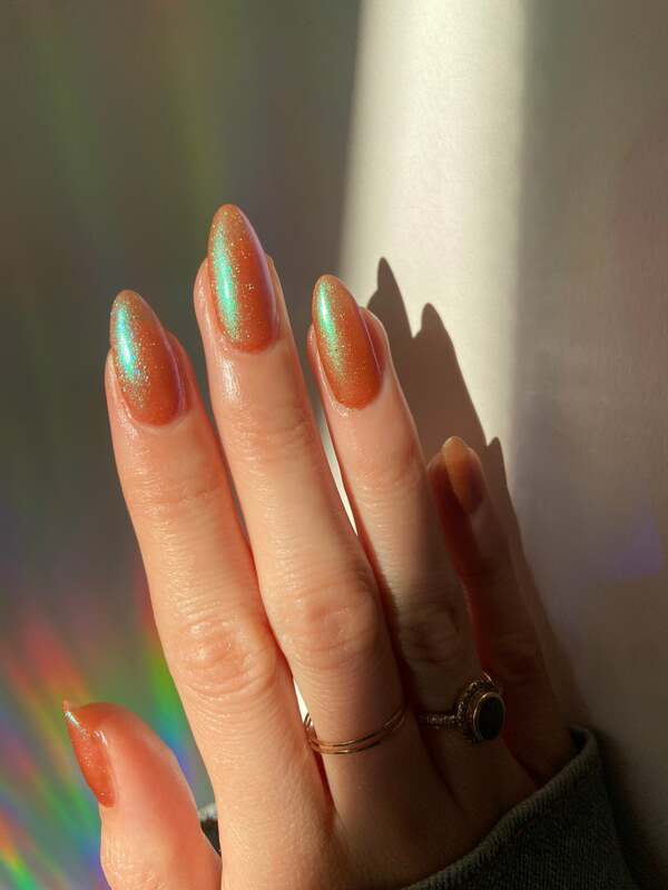 Nail polish swatch / manicure of shade Death Valley Nails Redemption Arc: Rotten Bananas Becoming Bread