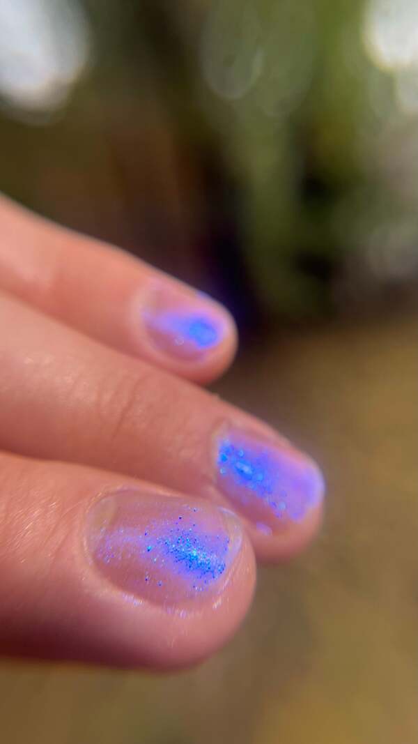 Nail polish swatch / manicure of shade Death Valley Nails Ski Daddle