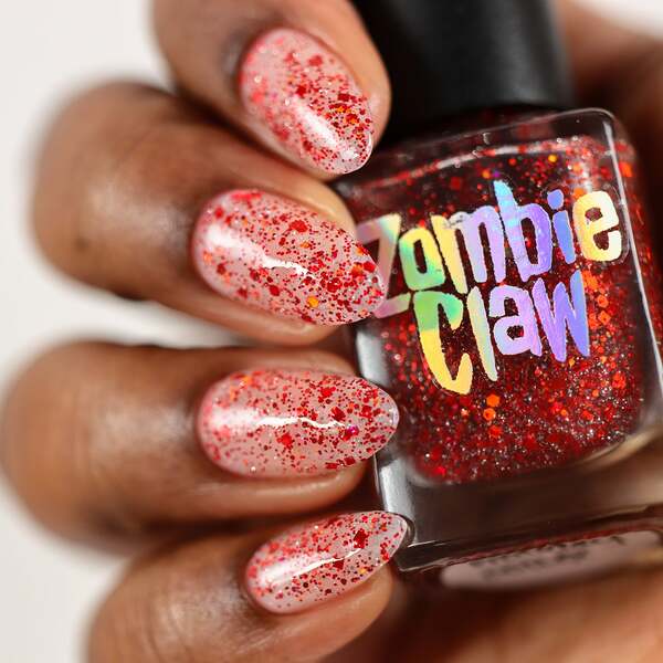 Nail polish swatch / manicure of shade Zombie Claw Fireside Mood