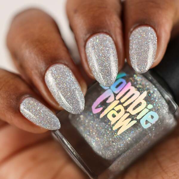 Nail polish swatch / manicure of shade Zombie Claw Frosted Halo