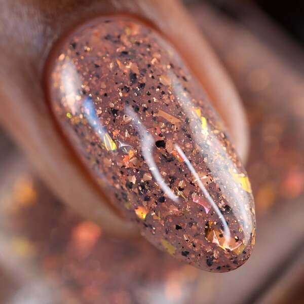 Nail polish swatch / manicure of shade Zombie Claw Hot Cocoa Hangover