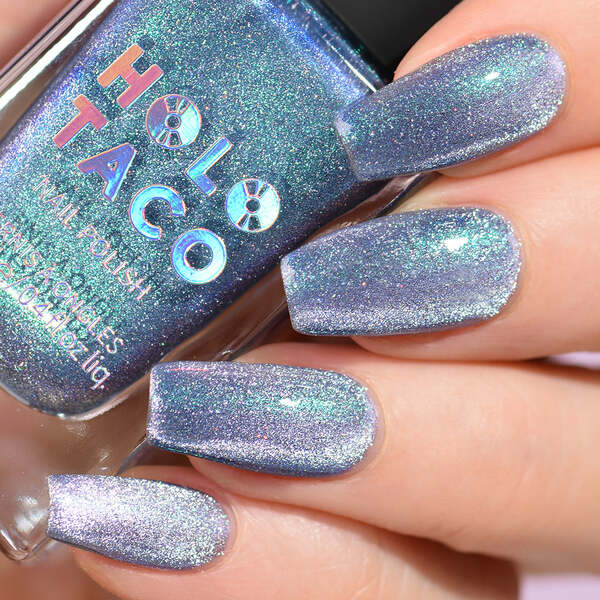 Nail polish swatch / manicure of shade Holo Taco Polar Opposites
