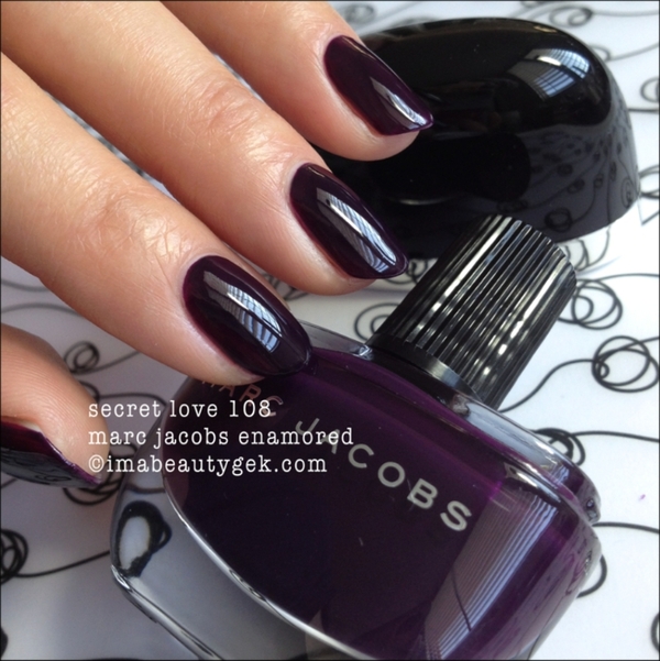 Nail polish swatch / manicure of shade Marc Jacobs Secret Love