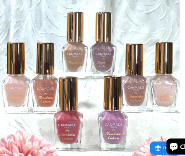 Nail polish swatch / manicure of shade Canmake Lavender Pink