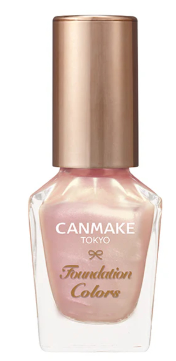 Nail polish swatch / manicure of shade Canmake Shell Pink