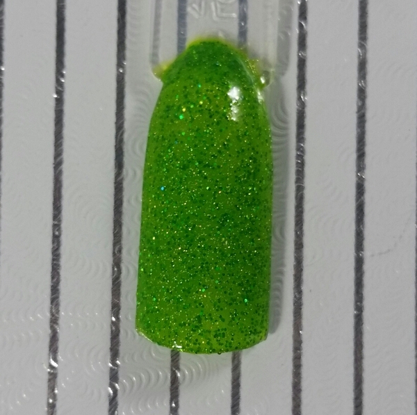 Nail polish swatch / manicure of shade Disturbed Potions Glittery Pine