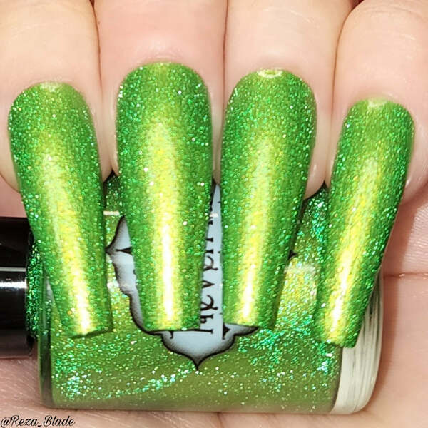 Nail polish swatch / manicure of shade Nevermind Apothecary Poison