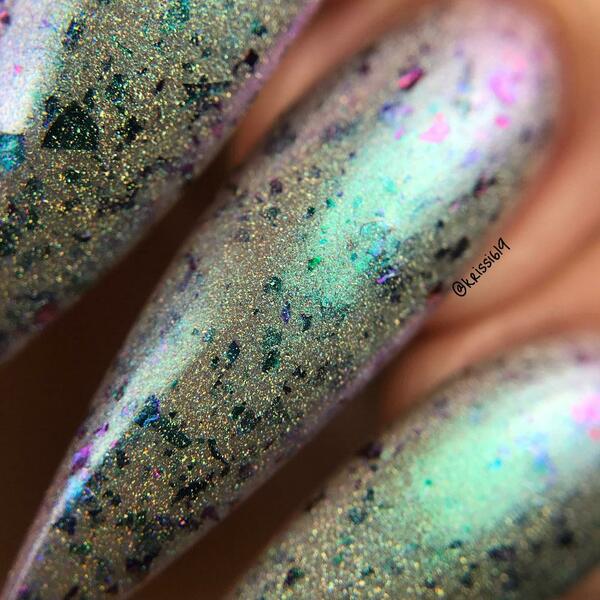 Nail polish swatch / manicure of shade Nevermind Apothecary Basilisk's Bite