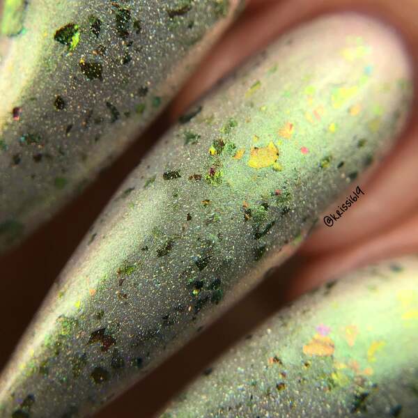 Nail polish swatch / manicure of shade Nevermind Apothecary Chimera's Curse