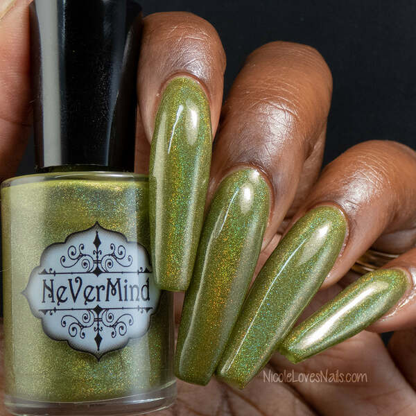Nail polish swatch / manicure of shade Nevermind Apothecary Gorge