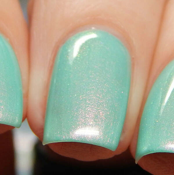 Nail polish swatch / manicure of shade Nevermind Apothecary River Kelpie